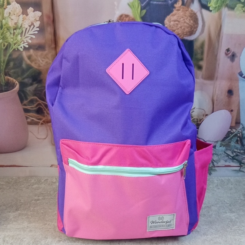 🛝 Wanderful Kids Purple and Pink Backpack